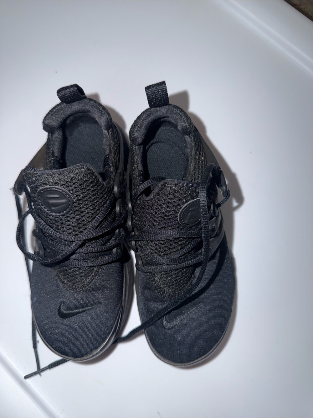 Nike Kids Black All-Over Mesh Athletic Sneakers